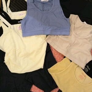 Pink Lily Boutique Lot Athletic Athleisure Tank Shirt Pant Bike Shorts L Workout